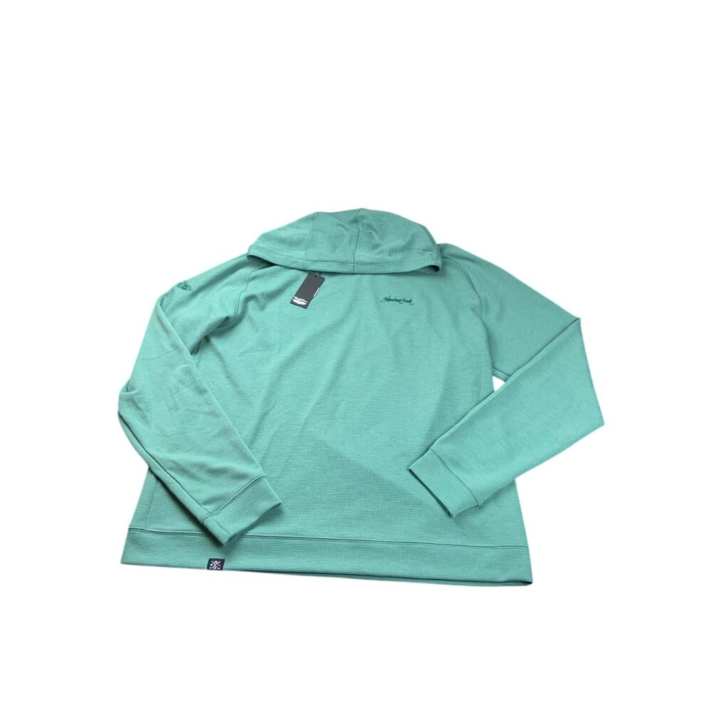 NWT Straight Down Gridlock Hoodie XXL Green Performance Golf Pullover $180 Logo